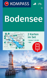 Wandelkaart Bodensee : 2-delig | Kompass 11 | 1:35.000 | ISBN 9783990443262