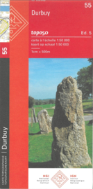 Topografische kaart NGI 55 Durbuy | 1:50.000 - ISBN 9789462356603