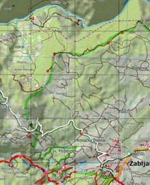 Wandelkaart Durmitor - Tara Schlucht | Projekt Nord | 1:65.000 | ISBN 2000000005737