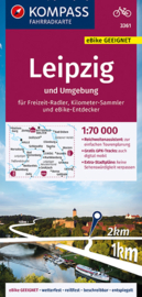 Fietskaart Leipzig & omgeving | Kompass 3361 | 1:70.000 | ISBN 9783991211501