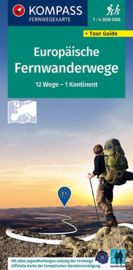 Wandelkaart Europese Langeafstandsroutes | Kompass 2562 | ISBN 9783991213772