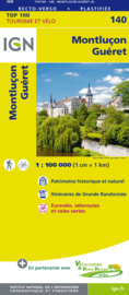 Wegenkaart - fietskaart Montlucon - Gueret | IGN 140 | ISBN 9782758543756