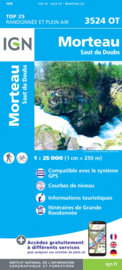 Wandelkaart Morteau,Villers-le-lac, Gorges de Doubs | Jura | IGN 3524OT - IGN 3524 OT | ISBN 9782758550280