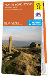 Wandelkaart North York Moors Western Area | OL26 Explorer Maps | Ordnance Survey | 1:25.000 | ISBN 9780319242650