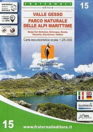 Wandelkaart Valle Gesso Parco Naturale delle Alpi Marittime | Fraternali editore 15 | 1:25.000 | ISBN 9788897465119
