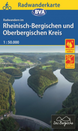 Fietskaart Radwanderkarte Rheinisch-Bergischen und Oberbergischen Kreis | ADFC regionalkarte | 1:50.000 | ISBN 9783870737566