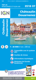 Wandelkaart 0518OT - 0518 OT Chateaulin, Douarnenez, Locronan, Ménez Hom, Le Faou | Bretagne | ISBN 9782758553625