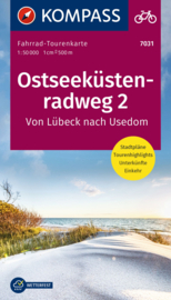 Fietskaart Ostseeküstenradweg 2 | Kompass 7031 | 1:50.000 | ISBN 9783991213987