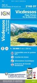 Wandelkaart Vicdessos, Pic d`Estats et de Montcalm, Pyrenees-Ariegeoises | Pyreneeën | IGN 2148OT - IGN 2148 OT | ISBN 9782758545293