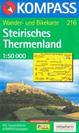 Wandelkaart Steirisches Thermenland | Kompass 216 | 1;50.000 | ISBN 9783854918301