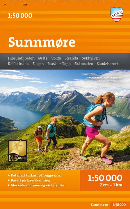 Wandelkaart Sunnmøre  | Calazo | 1:50.000 | ISBN 9789189371606