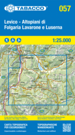 Wandelkaart Levico - Altipiani Di Folgaria Lavarone E Luserna | Tabacco 57| 1:25.000 |  ISBN 9788883151781