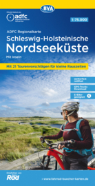 Fietskaart Schleswig-Holsteinische Nordseeküste mit Inseln | 1:75.000 | BVA - ADFC | ISBN 9783969902059