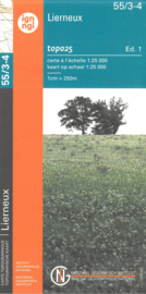 Topografische kaart Belgie NGI 55 / 3-4 Lierneux | 1:25.000 - ISBN 9789462356757