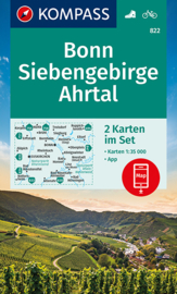 Wandelkaart Bonn Ahrtal | Kompass 822 | 1:50.000 | ISBN 9783990442425