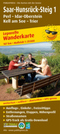 Wandelkaart Saar-Hunsrück Steig 1  : Perl - Idar-Oberstein - Kell am See - Trier | Public Press | ISBN 978389920496