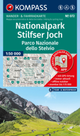 Wandelkaart Nationalpark Stilfser Joch / Parco Nationale dello Stelvio | Kompass 072 | 1|:50.000 | ISBN 9783991544517