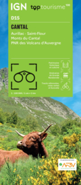 Wegenkaart - fietskaart Cantal - Aurillac St Flour Monts du Cantal | Auvergne / Cantal | IGN D15 | ISBN 9782758556343