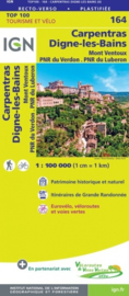 Wegenkaart - fietskaart Carpentras - Digne les Bains - Drome | IGN 164 | ISBN 9782758547730