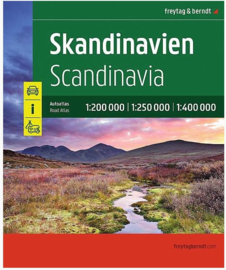 Wegenatlas Scandinavië | Freytag & Berndt Skandinavien Road Atlas | ISBN 9783707925036
