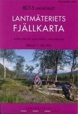 Wandelkaart Nasafjället Fjällkarta | Lantmateriet BD15 | ISBN 9789158894204