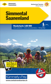 Wandelkaart Simmental - Saanenland | Kümmerly & Frey 17 | 1:60.000 | ISBN 9783259022177