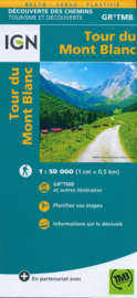 Wandelkaart Tour du Mont Blanc | IGN | 1:50.000 | ISBN 9782758540946