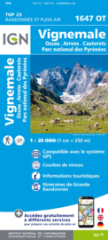 Wandelkaart Vignemale, Ossau, Cauterets, Gourette | Pyreneeën | IGN 1647OT - IGN 1647 OT | ISBN 9782758551843