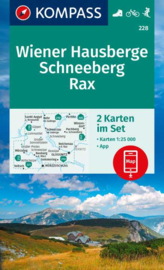 Wandelkaart Wiener Hausberge-Rax-Schneeberg | Kompass 228 | ISBN 9783990446379
