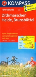 Fietskaart Ditmarschen - Heide - Brunsbüttel | Kompass 3003 | 1:70.000 | ISBN 9783850262842