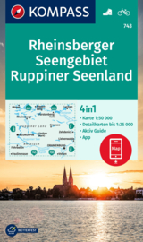 Wandelkaart Rheinsberger Seengebiet - Ruppiner Land | Kompass 743 | ISBN 9783991214403