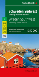 Wegenkaart Zweden nr. 2 | Freytag & Berndt Zweden Zuidwest | ISBN 9783707919929