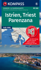 Wandelkaart - Fietskaart Istrien - Istrië - Kroatië | Kompass 238  | 1:75.000 | ISBN 9783991545774