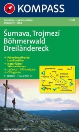 Wandelkaart Böhmerwald-Dreiländereck CZ/D | Kompass 2081 | 1:50.000 | ISBN 9783850261319