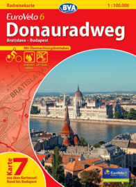 Fietskaart Eurovelo 6 kaart nr. 07. Bratislava - Boedapest | 1 : 100 000 | BVA  | ISBN  9783870736194