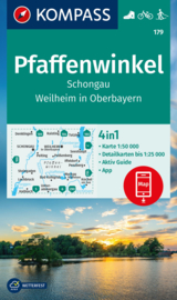Wandelkaart Pfaffenwinkel | Kompass 179 | 1:50.000 | ISBN 9783991218784