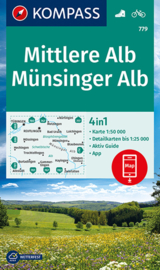 Wandelkaart Mittlere Alb - Münsinger Alb | Kompass 779 | 1:50.000 | ISBN 9783991212751