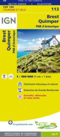 Wegenkaart - Fietskaart Brest - Quimper - Bretagne | IGN 113 | ISBN 9782758543626