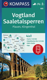 Wandelkaart  Vogtland-Saaletalsperren-Plauen-Klingenthal | Kompass 805 | 1:50.000 | ISBN 9783990446065