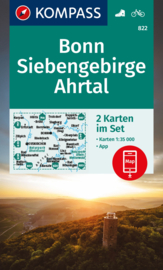 Wandelkaart Bonn Ahrtal | Kompass 820 | 1:50.000 | ISBN 9783991219996