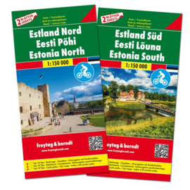 Wegenkaart - Fietskaart Estland Zuid en Noord | 1:150.000 | ISBN 9783707917727