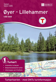 Wandelkaart Lillehammer Oyer  2495 | Nordeca  | 1:50.000 | ISBN 7046660024959