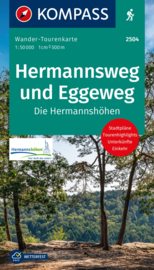 Wandelkaart Hermannsweg und Eggeweg| Kompass 2504 | 1:50.000 | ISBN 9783991540038