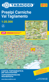 Wandelkaart Prealpi Carniche - Val Tagliamento | Tabacco 13 | 1:25.000 | ISBN 9788883151378