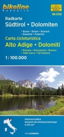 Fietskaart Südtirol, Dolomiten (RK-ST02) Bozen - Bruneck - Eisacktal - Pustertal - Alta Badia | Bikeline  | 1:100.000 | ISBN 9783850006774