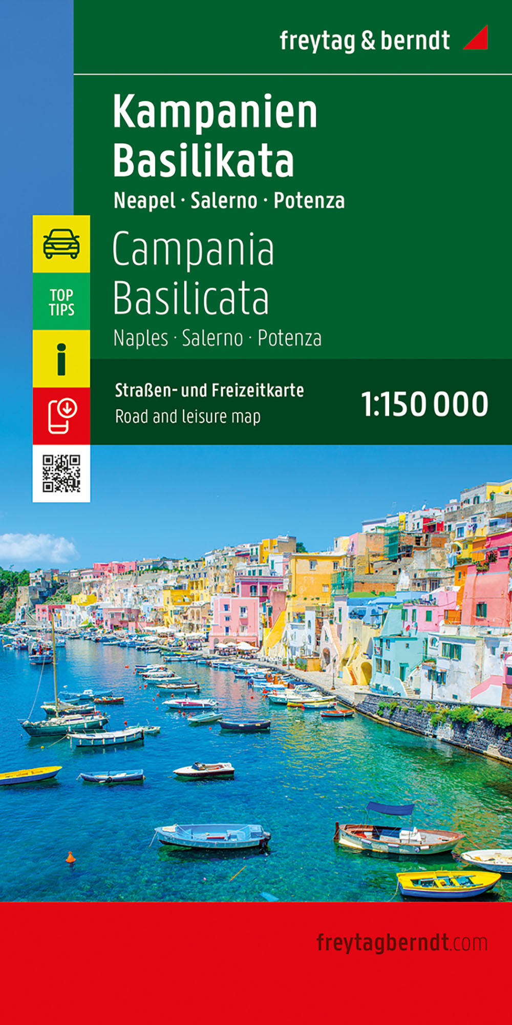 Wegenkaart - Fietskaart Campania - Basilicata | Freytag & Berndt | ISBN 9783707924145