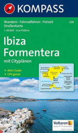 Wandelkaart Ibiza - Formentera | Kompass 239 | 1:50.000 | ISBN 9783854911739