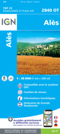 Wandelkaart  Alès, La-Grand-Combe | Cevennen - Ardeche |  IGN 2840OT - IGN 2840 OT