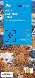 Wandelkaart Mont-Lozère, Le Pont-de-Montvert, Villefort, le Bleymard, PN des Cevennes | Cevennen | IGN 2739OT -IGN 2739 OT | ISBN 9782758558750