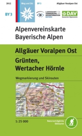 Wandelkaart Allgäuer Voralpen Ost - Grünten, Wertacher Hörnle | DAV BY3 | ISBN 9783937530437